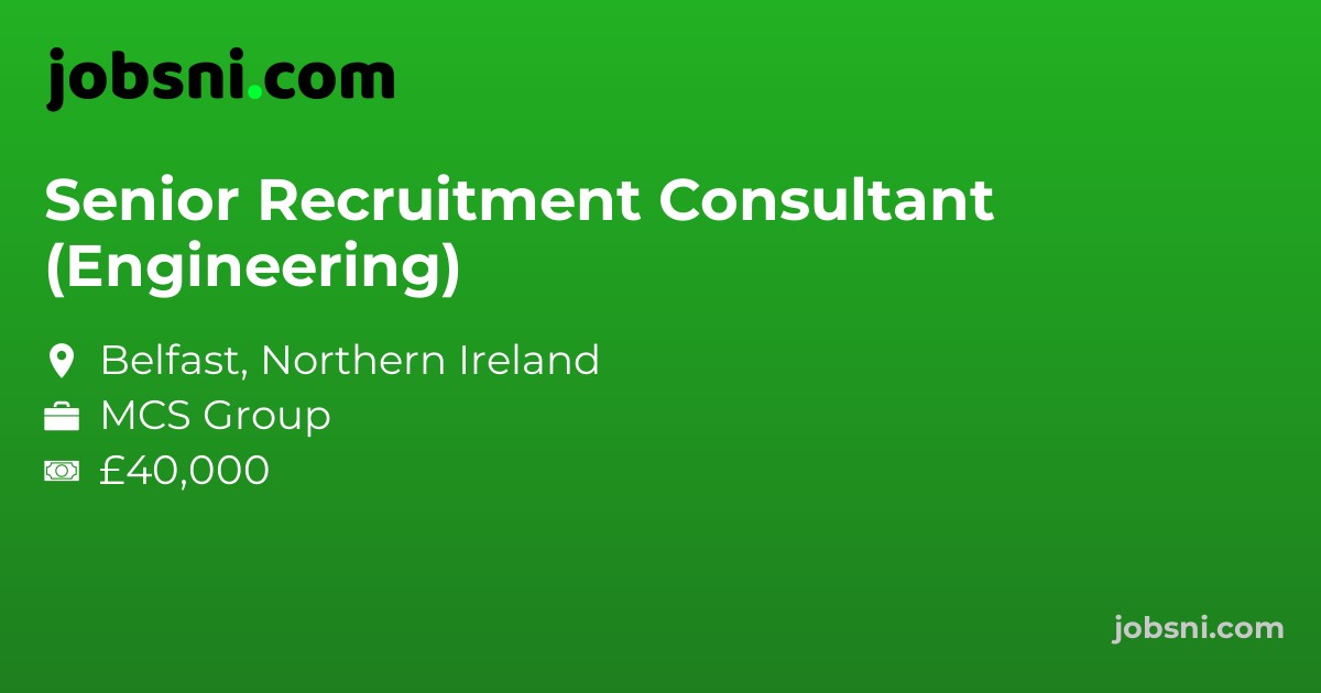 Senior Recruitment Consultant (Engineering)