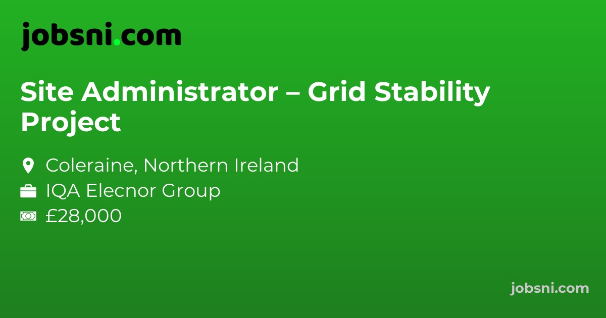 Site Administrator – Grid Stability Project