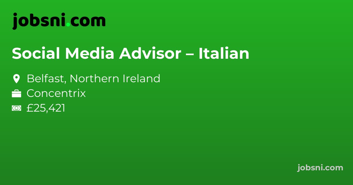 Social Media Advisor – Italian