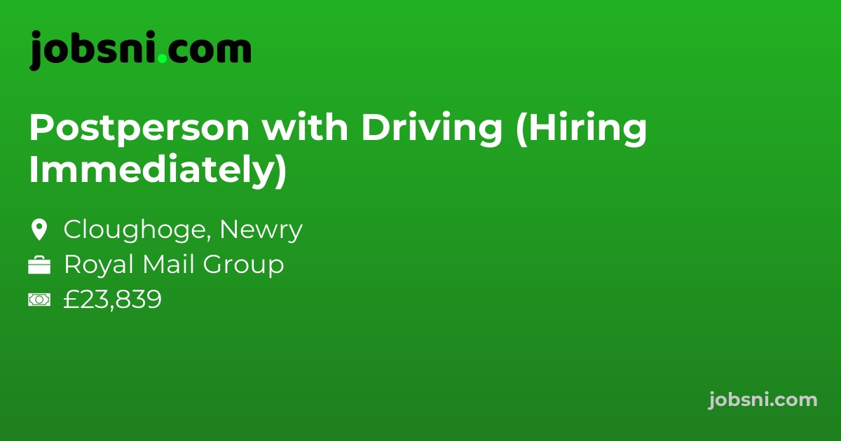 Postperson with Driving (Hiring Immediately)