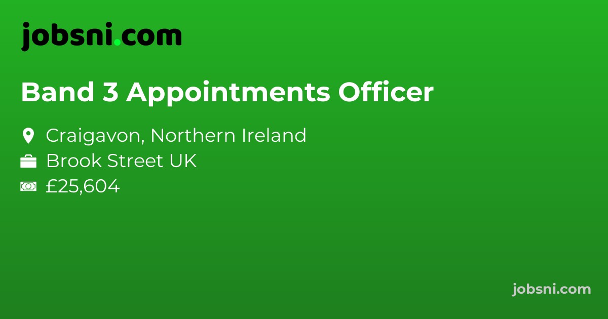 Band 3 Appointments Officer