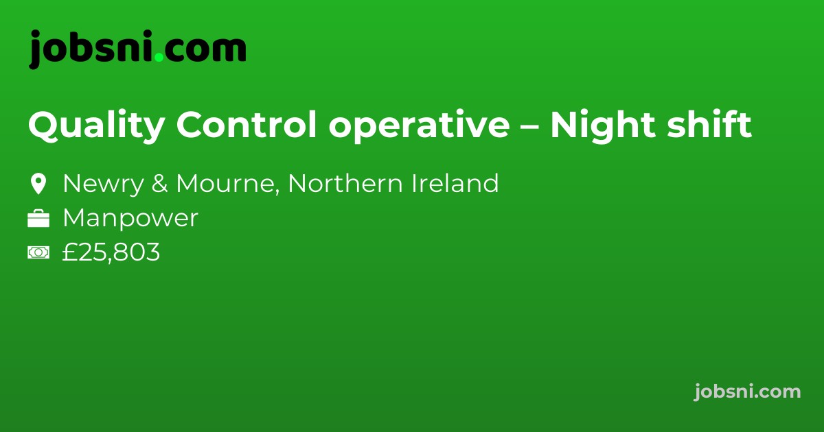 Quality Control operative – Night shift