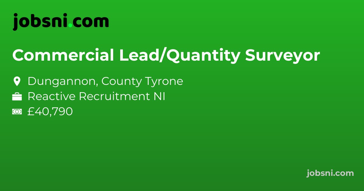 Commercial Lead/Quantity Surveyor