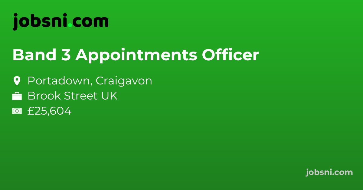 Band 3 Appointments Officer