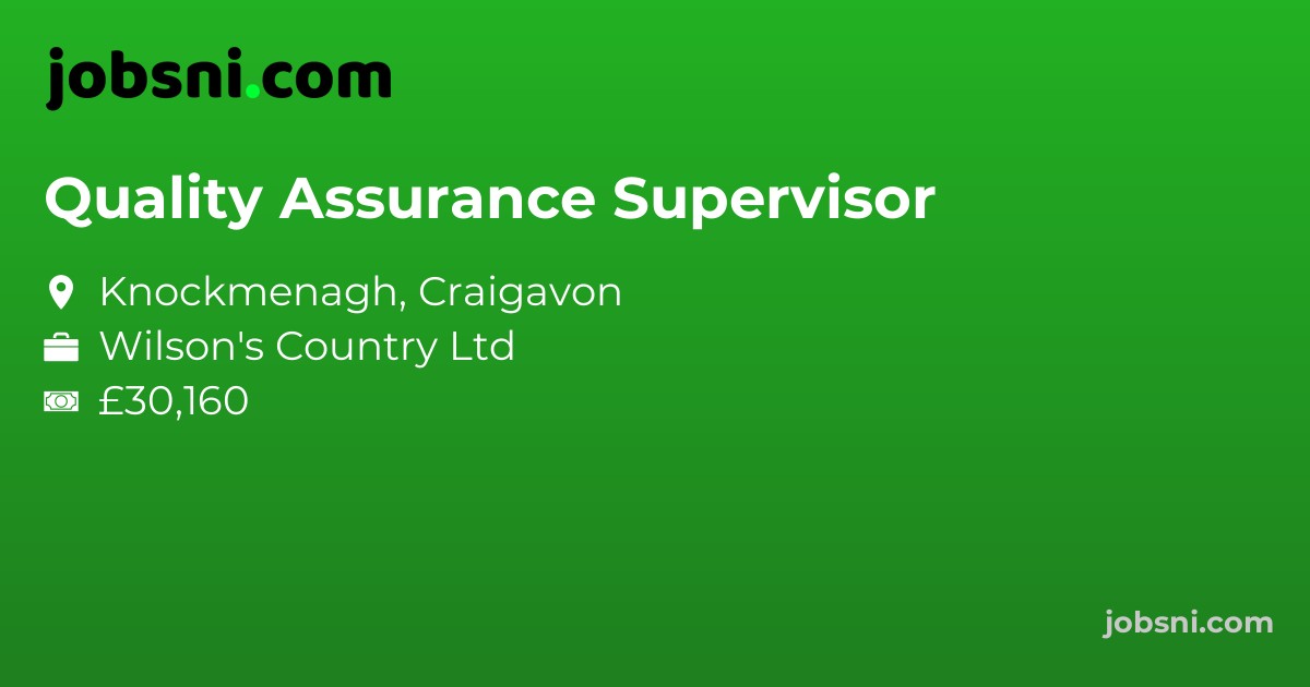 Quality Assurance Supervisor