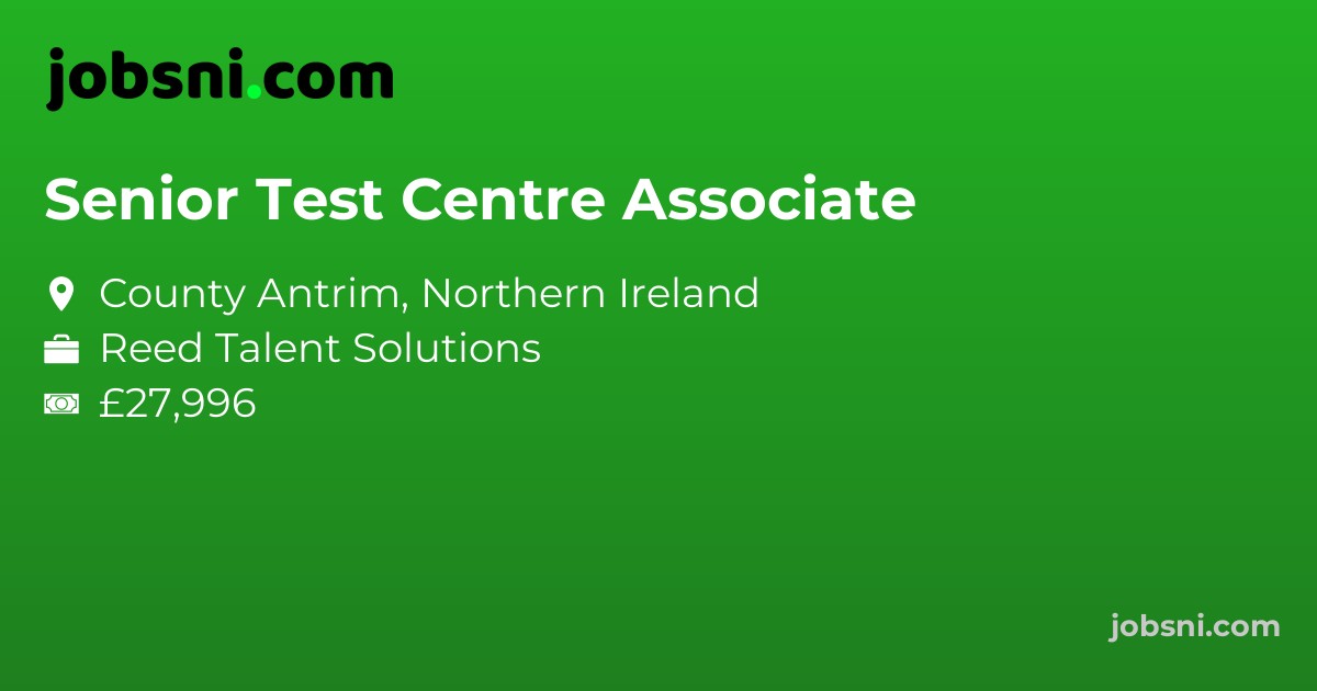Senior Test Centre Associate