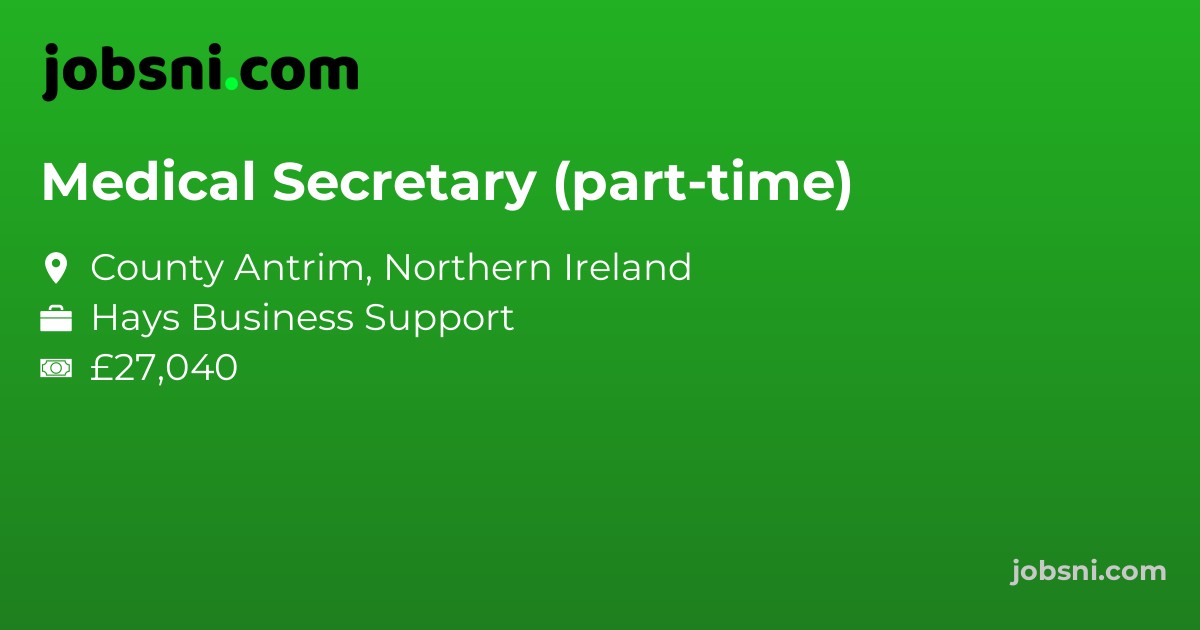 Medical Secretary (part-time)