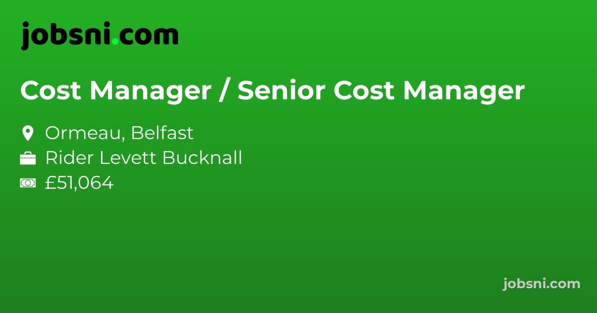 Cost Manager / Senior Cost Manager