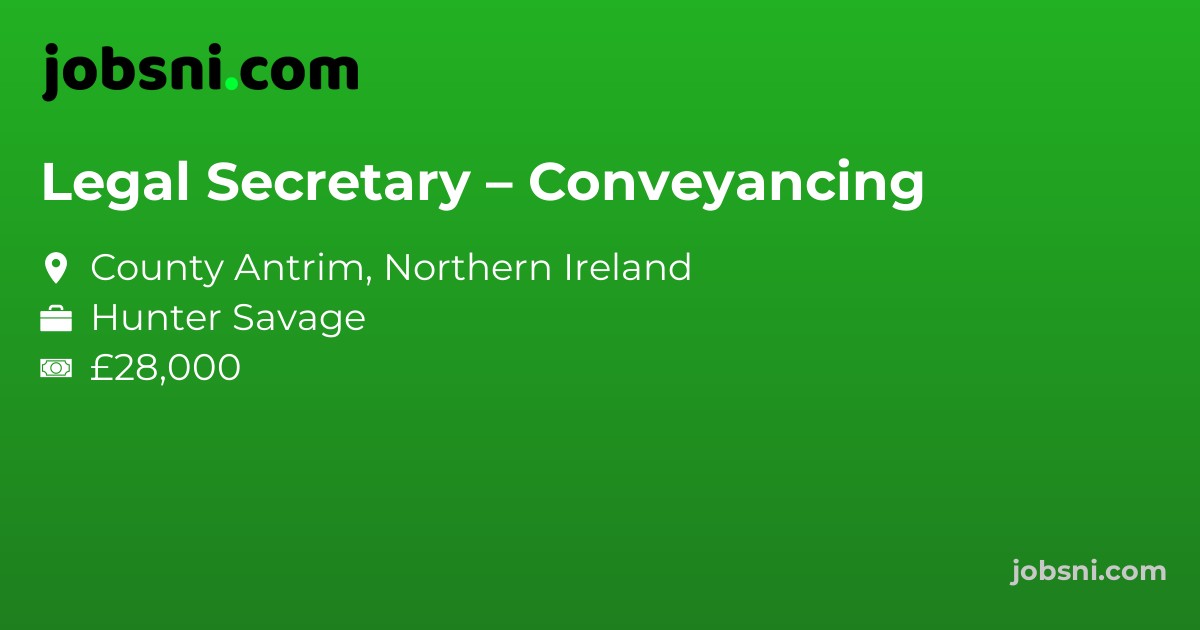Legal Secretary – Conveyancing
