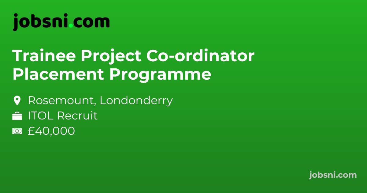 Trainee Project Co-ordinator Placement Programme