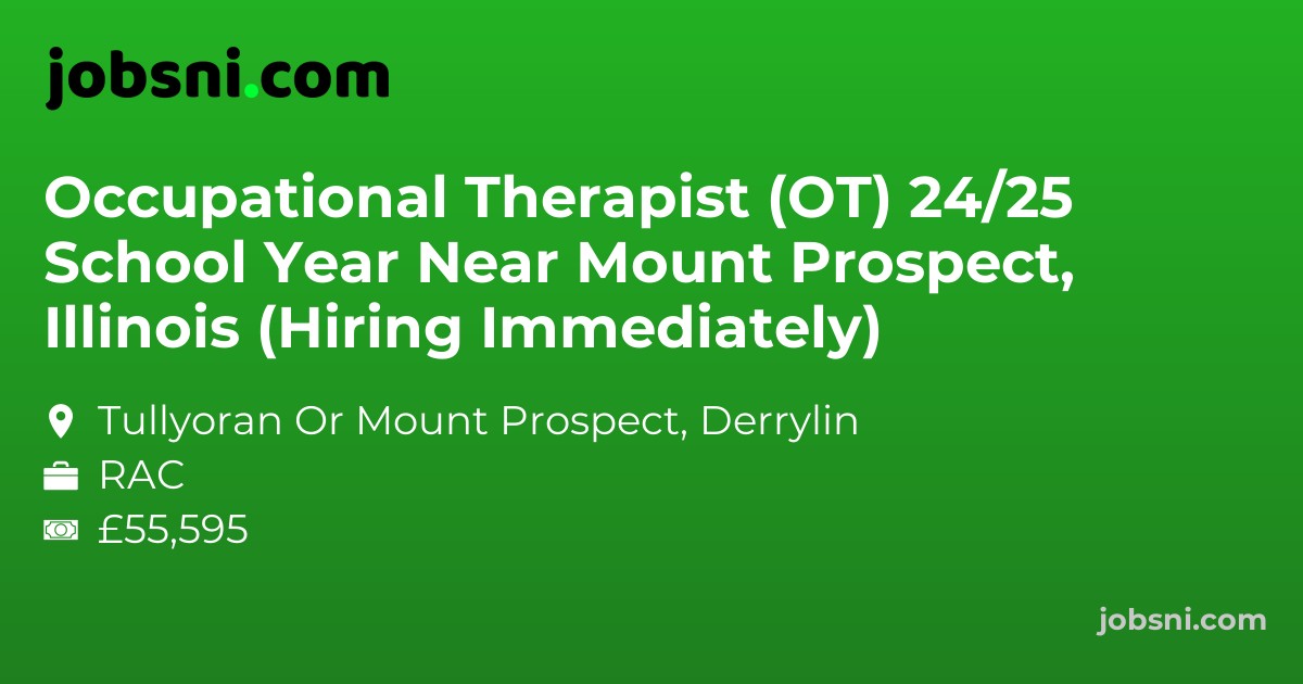 Occupational Therapist (OT) 24/25 School Year Near Mount Prospect, Illinois (Hiring Immediately)