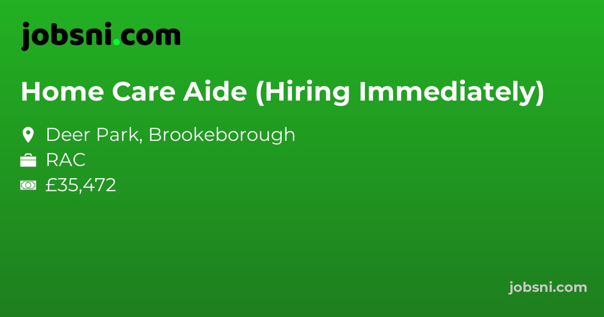 Home Care Aide (Hiring Immediately)