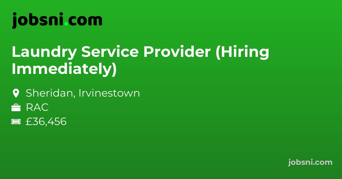 Laundry Service Provider (Hiring Immediately)
