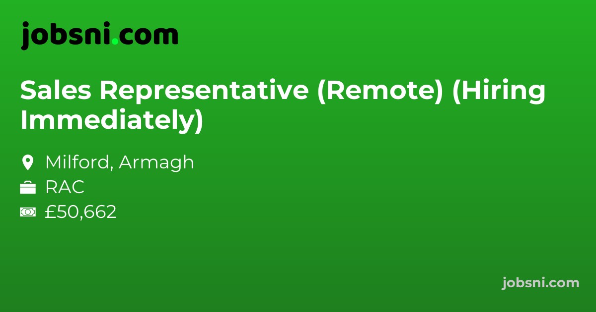 Sales Representative (Remote) (Hiring Immediately)