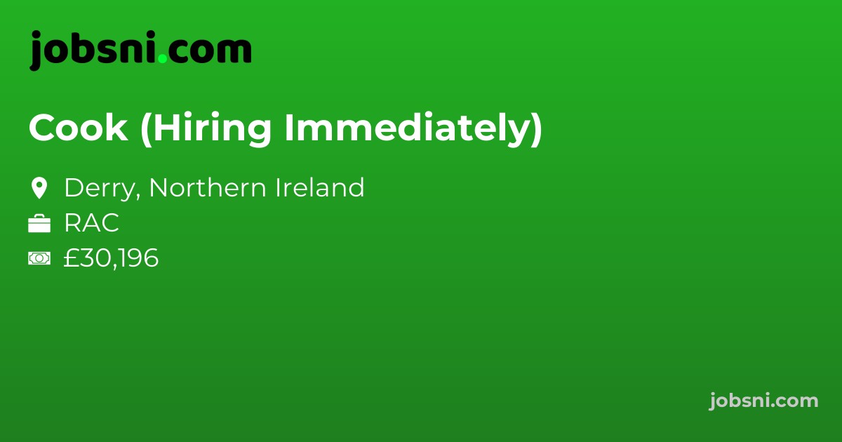 Cook (Hiring Immediately)