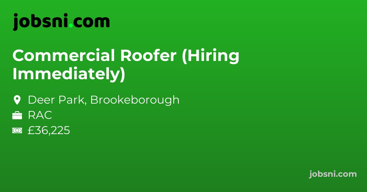 Commercial Roofer (Hiring Immediately)