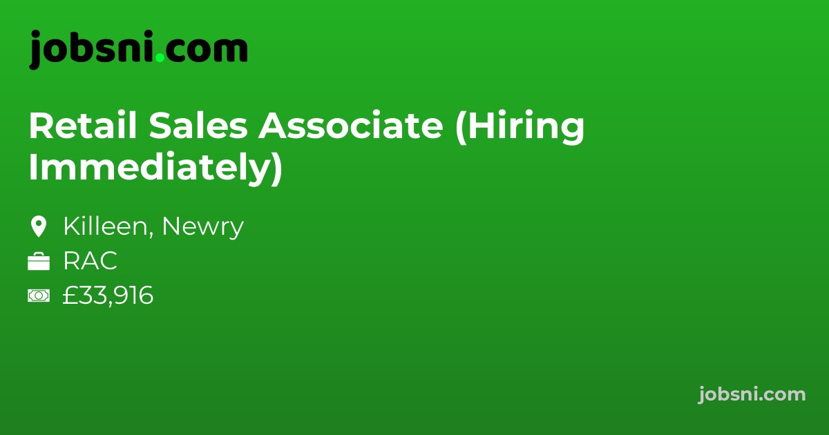 Retail Sales Associate (Hiring Immediately)
