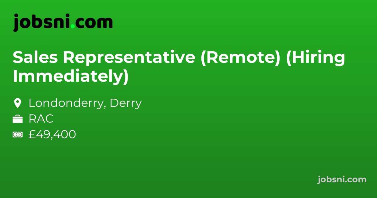 Sales Representative (Remote) (Hiring Immediately)