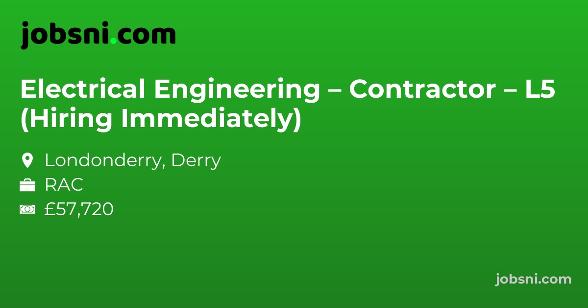 Electrical Engineering – Contractor – L5 (Hiring Immediately)
