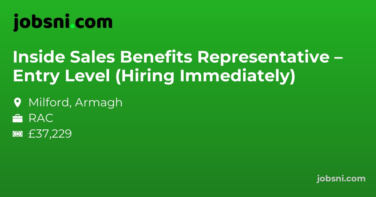Inside Sales Benefits Representative – Entry Level (Hiring Immediately)