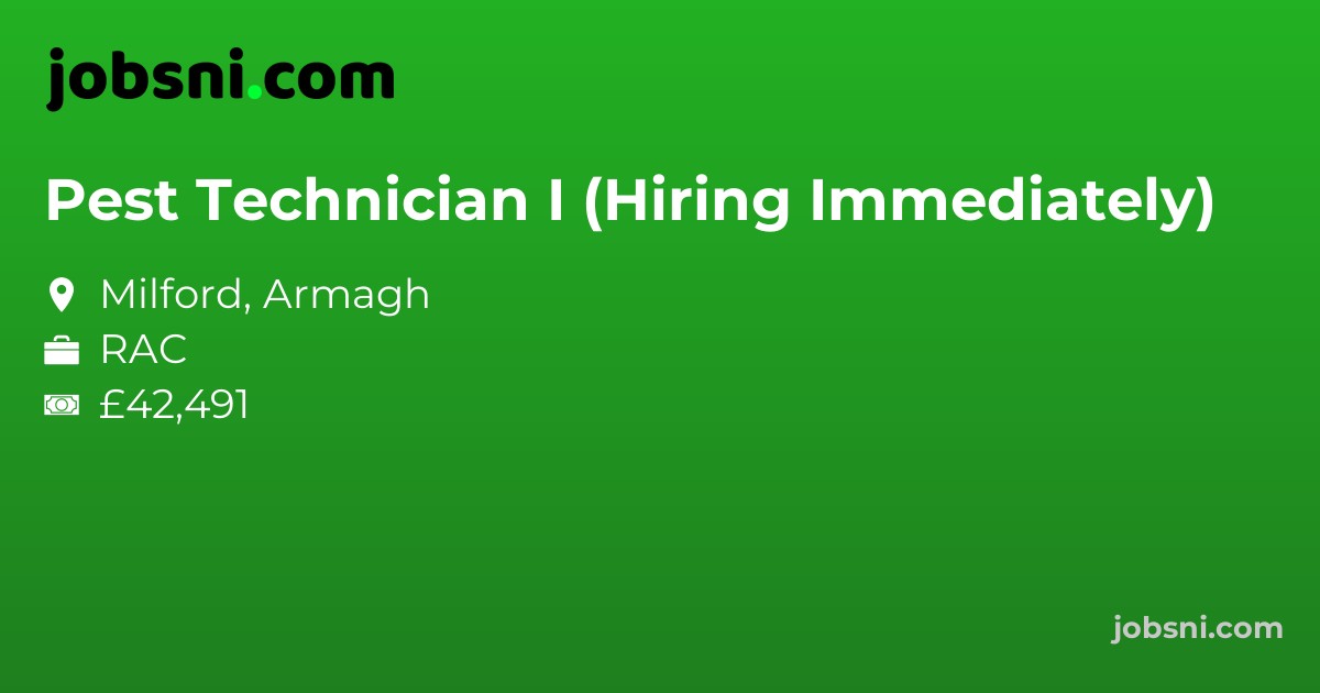 Pest Technician I (Hiring Immediately)