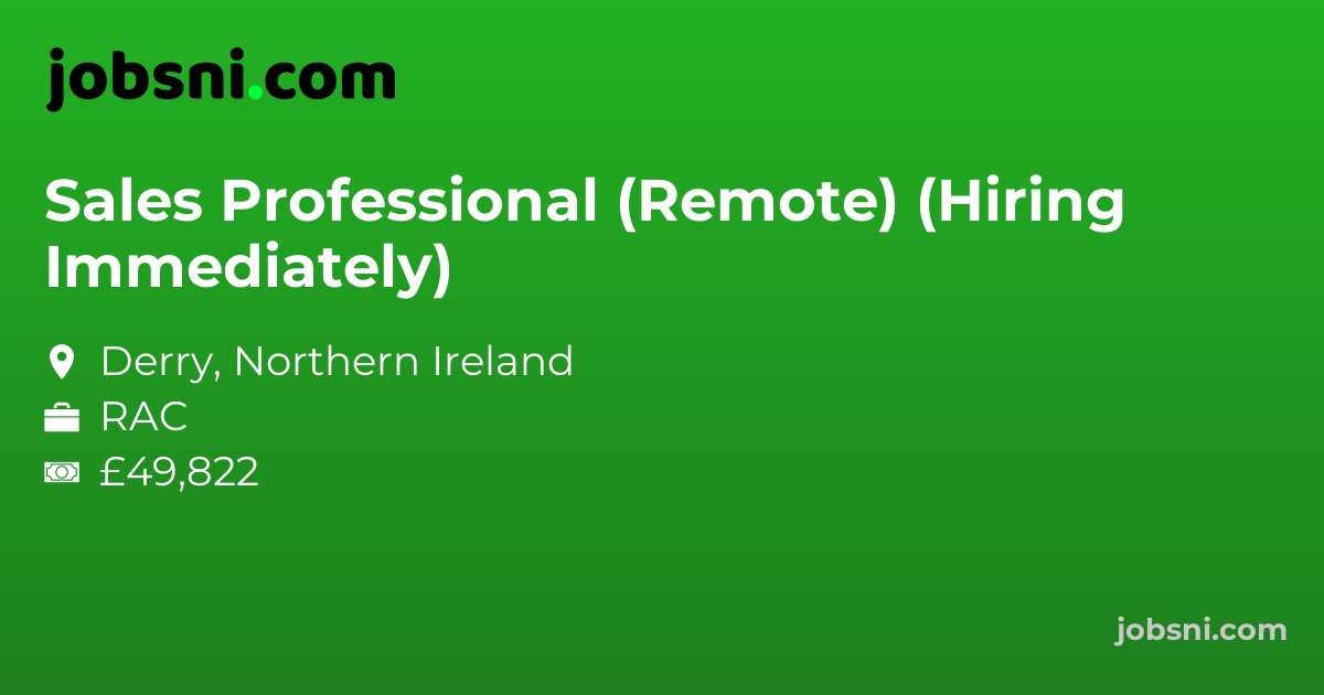 Sales Professional (Remote) (Hiring Immediately)
