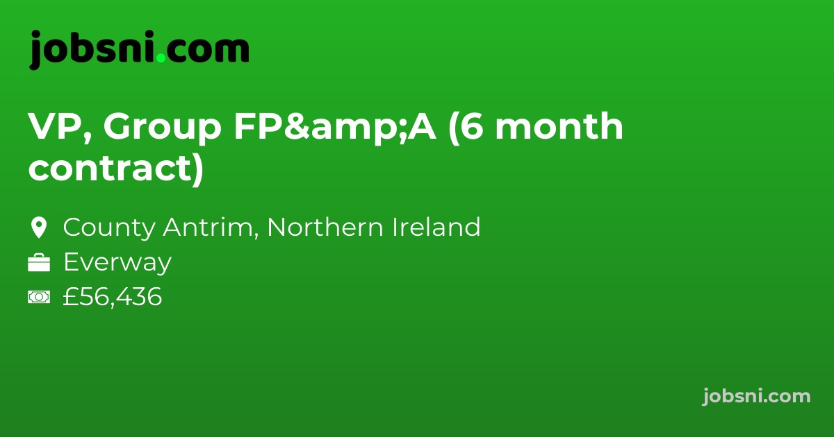 VP, Group FP&A (6 month contract)