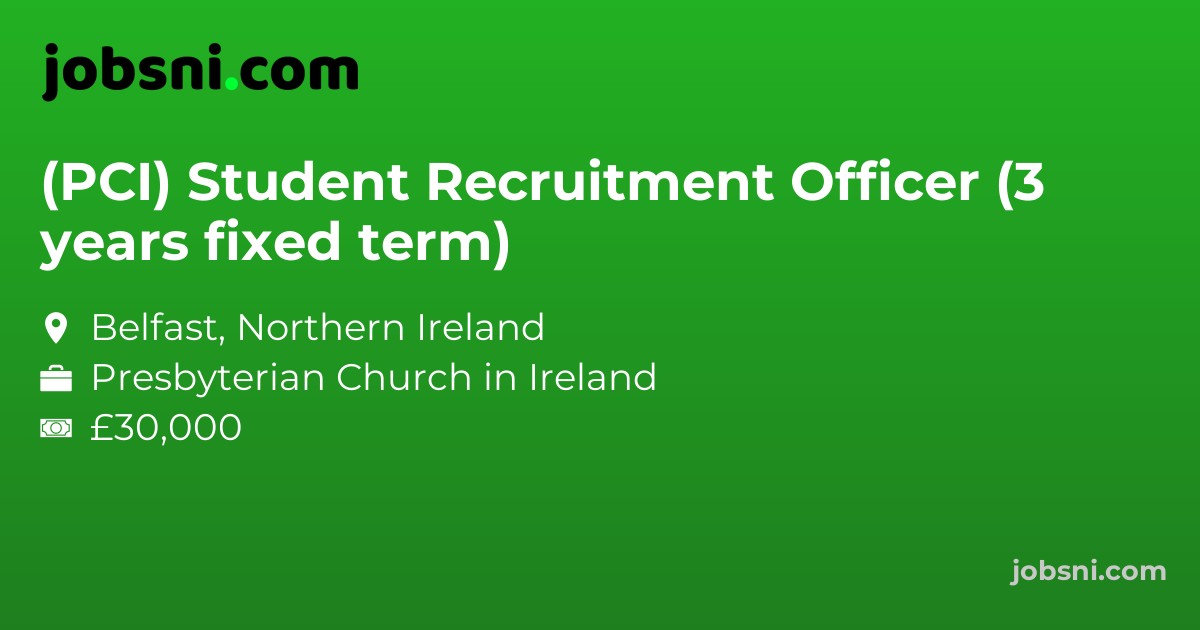 (PCI) Student Recruitment Officer (3 years fixed term)