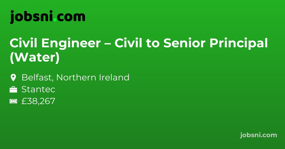Civil Engineer – Civil to Senior Principal (Water)