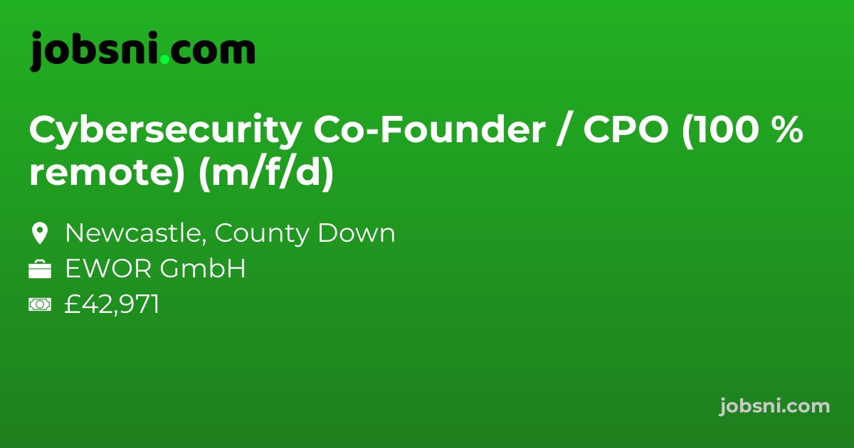 Cybersecurity Co-Founder / CPO (100 % remote) (m/f/d)