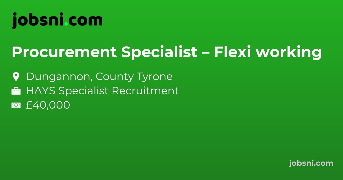 Procurement Specialist – Flexi working