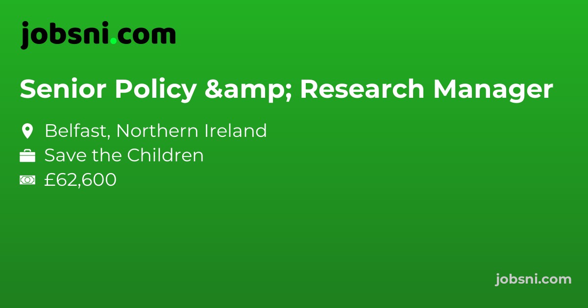 Senior Policy & Research Manager