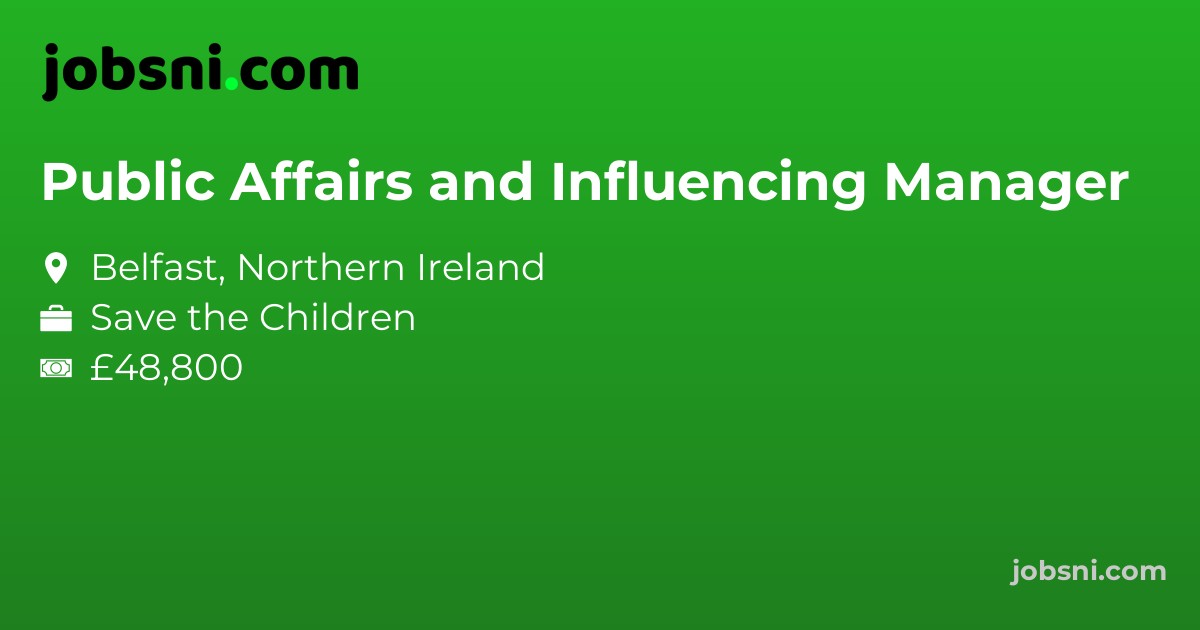 Public Affairs and Influencing Manager