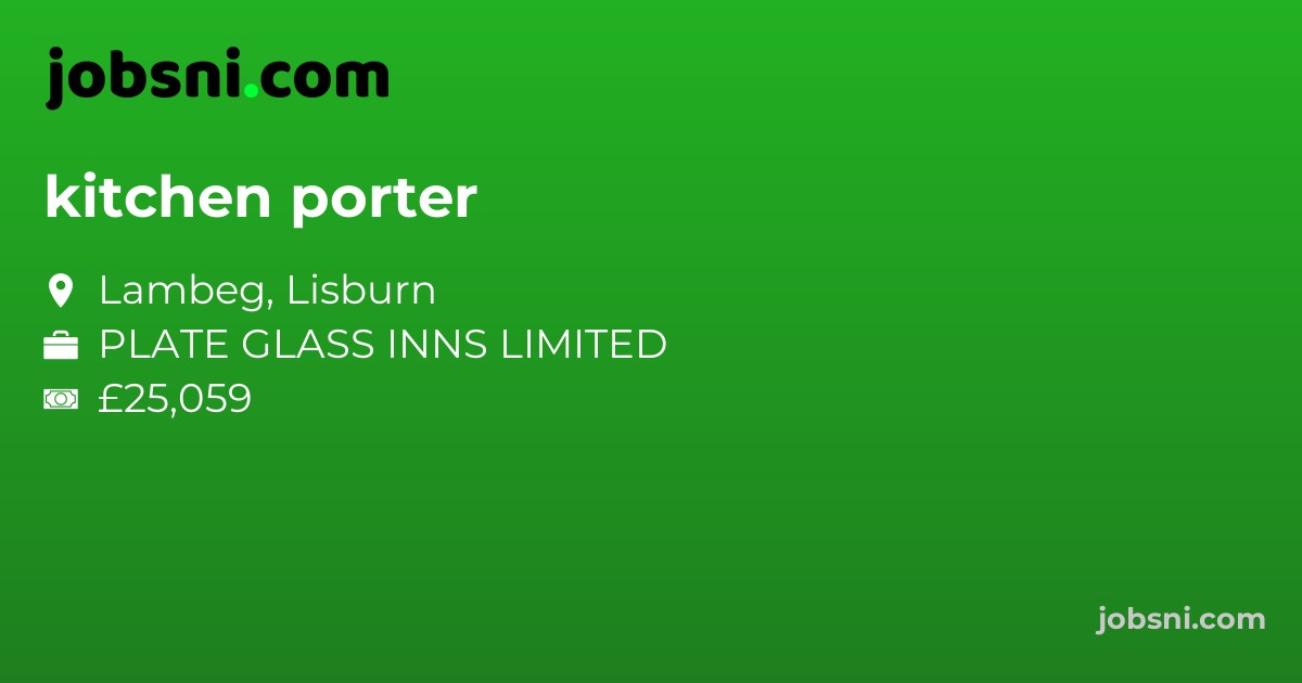 kitchen porter