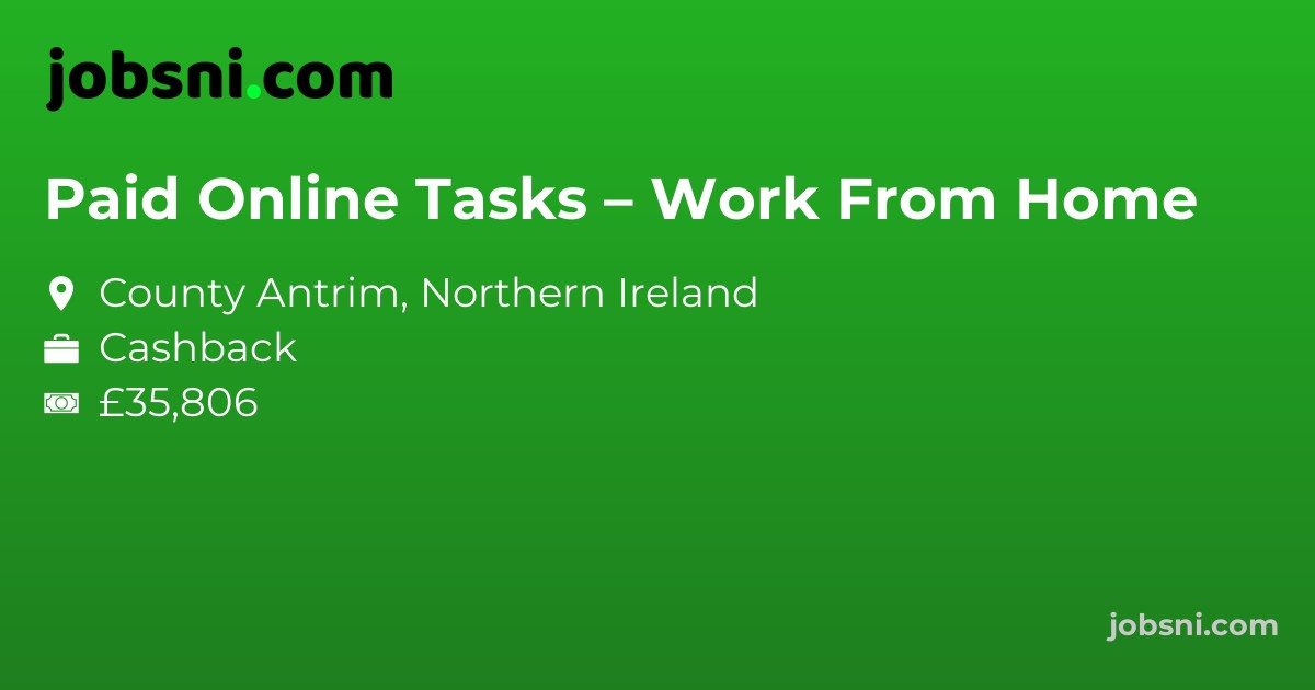Paid Online Tasks – Work From Home