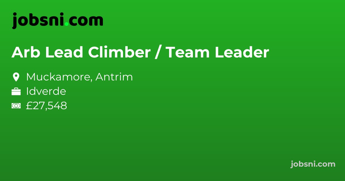 Arb Lead Climber / Team Leader