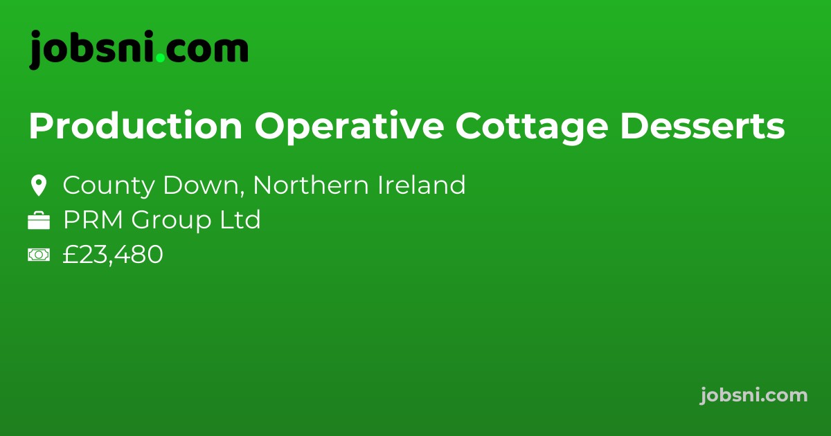 Production Operative Cottage Desserts