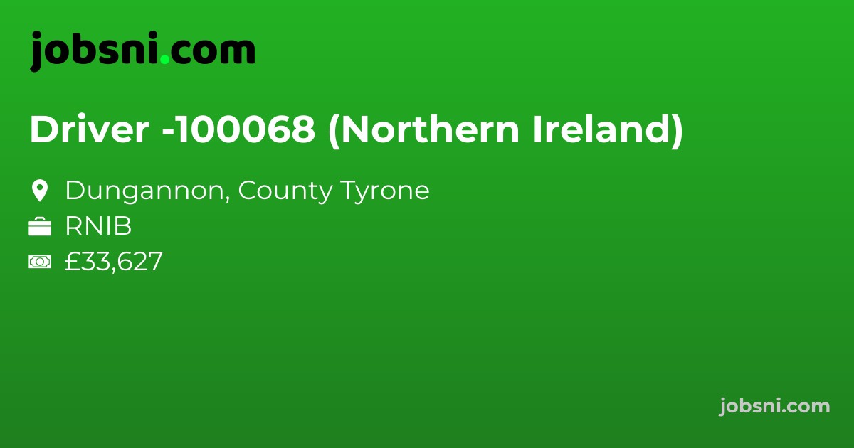 Driver -100068 (Northern Ireland)