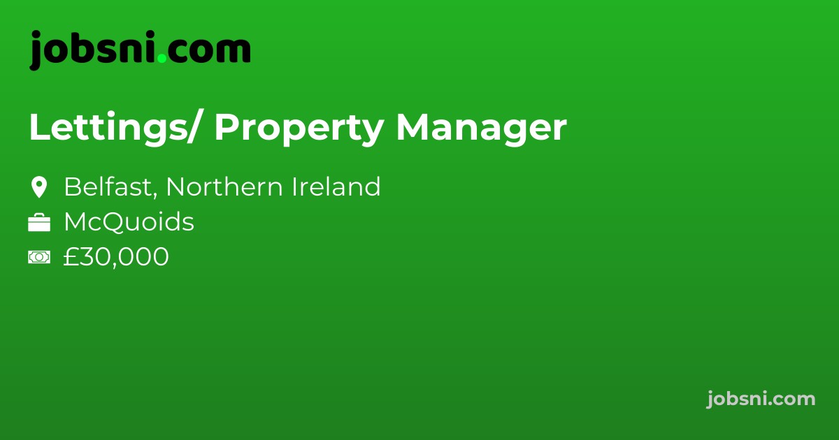 Lettings/ Property Manager