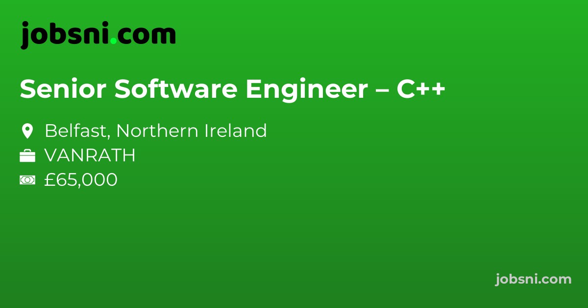 Senior Software Engineer – C++