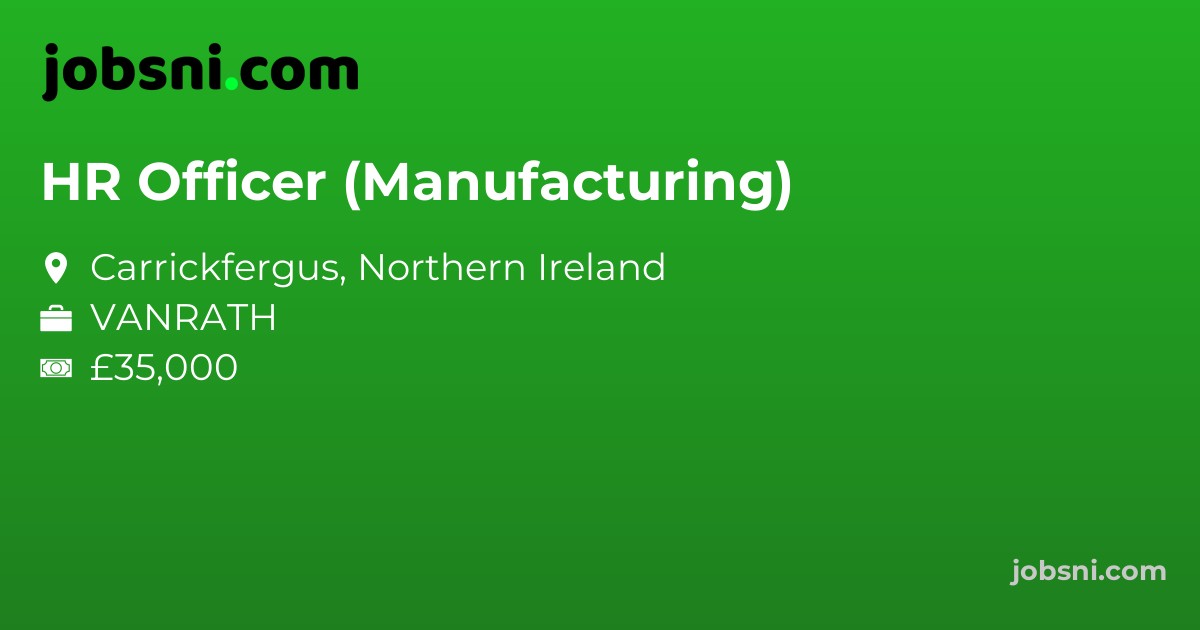 HR Officer (Manufacturing)