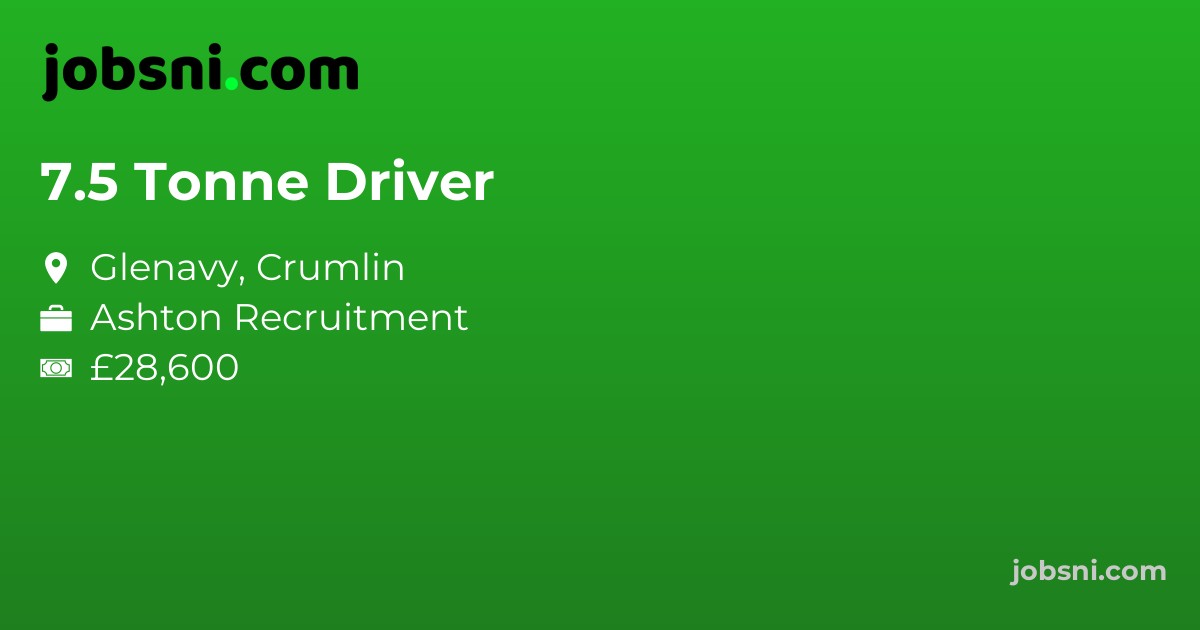 7.5 Tonne Driver