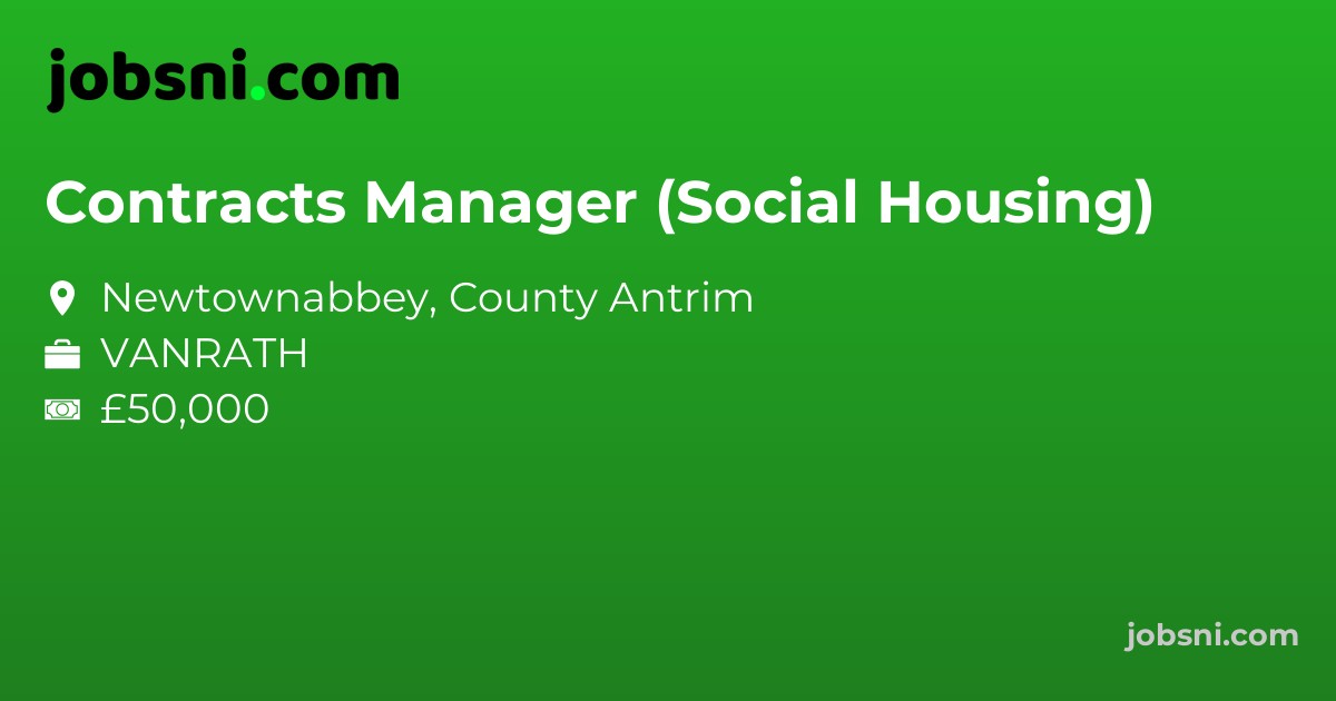 Contracts Manager (Social Housing)