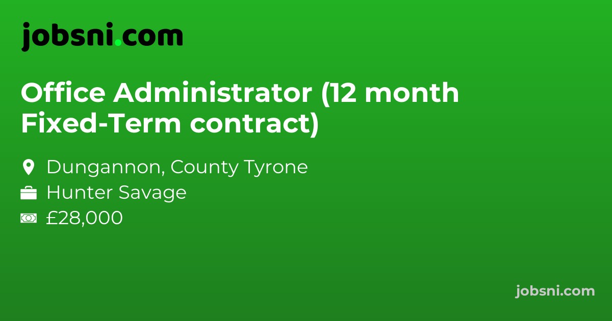 Office Administrator (12 month Fixed-Term contract)