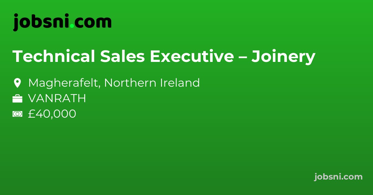 Technical Sales Executive – Joinery