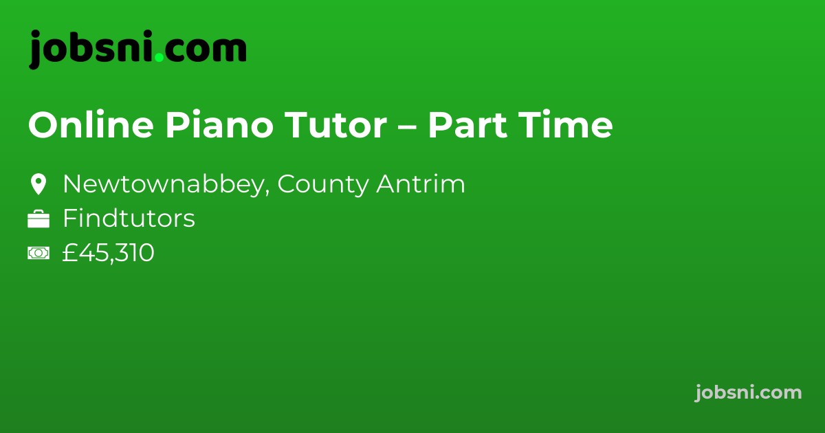 Online Piano Tutor – Part Time