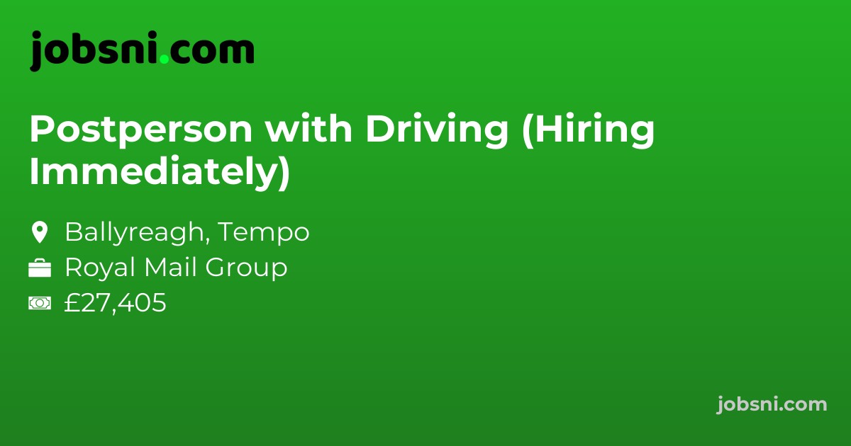 Postperson with Driving (Hiring Immediately)
