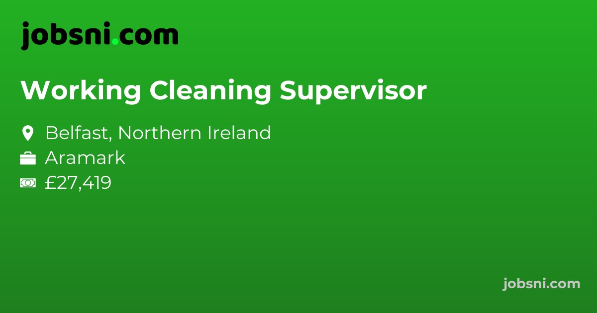 Working Cleaning Supervisor