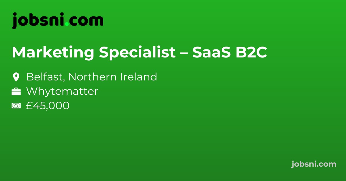 Marketing Specialist – SaaS B2C