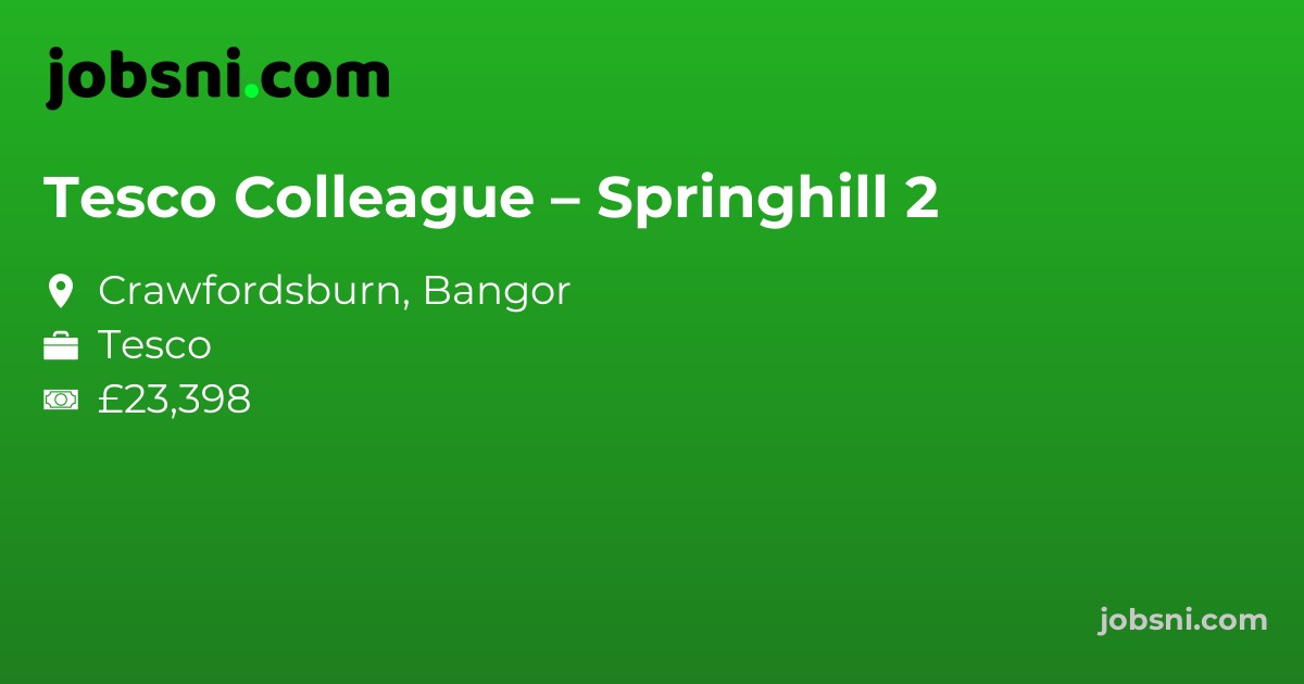 Tesco Colleague – Springhill 2